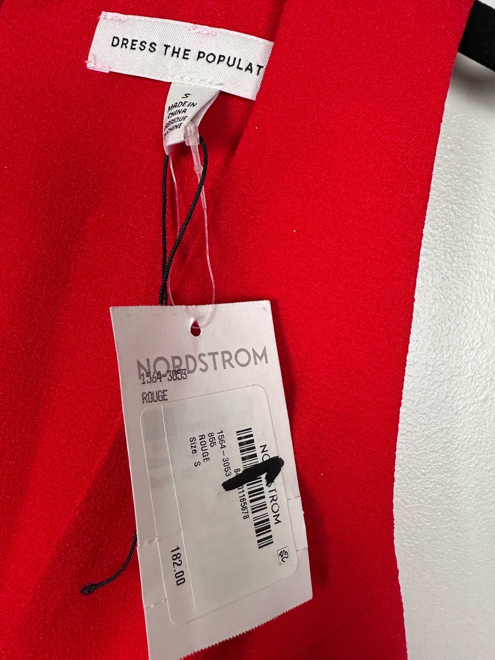 DRESS THE POPULATION Catalina Fit & Flare Cocktail Dress – Red Rouge - Picture 4 of 10